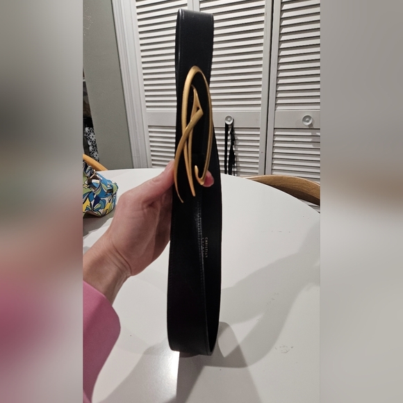 Christian Lacroix Black Belt with Gold Accent